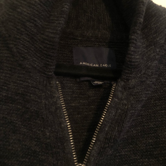American Eagle shawl collar zip sweater - Picture 2 of 2